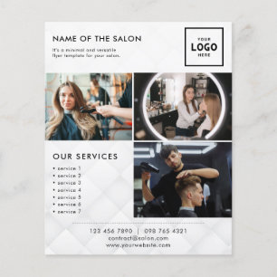 Flyer Diseño de marca de belleza moderno para profesiona