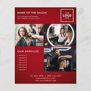 Flyer Diseño de marca de belleza moderno para profesiona