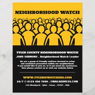 Flyer Diseño de multitudes, Anuncio comunitario de Neigh