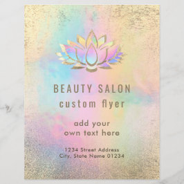 Flyer diseño de pastel logo de loto diseño