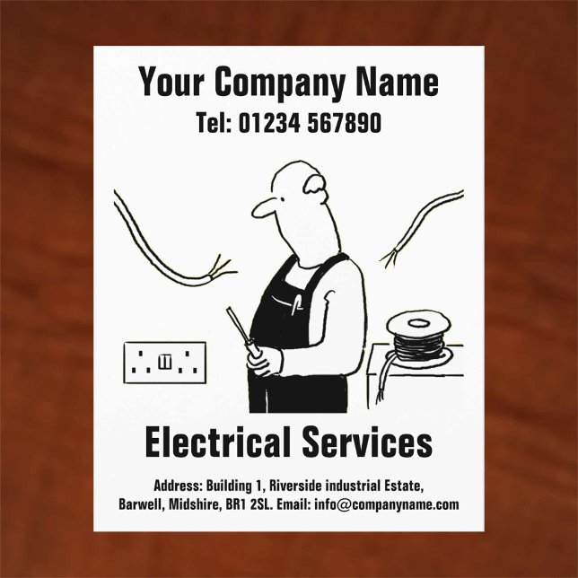 Flyer Diseño de Personalizado de servicios eléctricos (Subido por el creador)