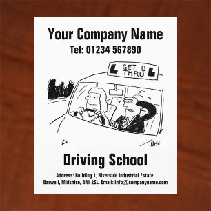 Flyer Diseño de Personalizados de escuelas de conducción