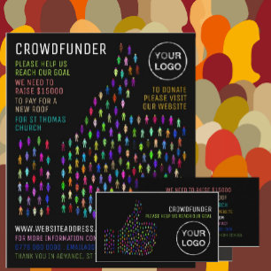 Flyer Diseño de señales de movimiento, crowdfunder, crow