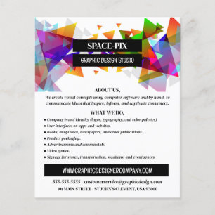 Flyer Diseño de triángulo gráfico, anuncio de diseño grá