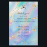 Flyer diseño en tonos pastel<br><div class="desc">volante de maquillaje profesional de belleza</div>