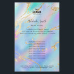 Flyer diseño en tonos pastel<br><div class="desc">volante de maquillaje profesional de belleza</div>