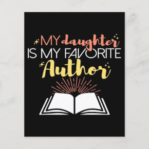 Flyer Diseño Especial Mi Hija Es Mi Autor Favorito