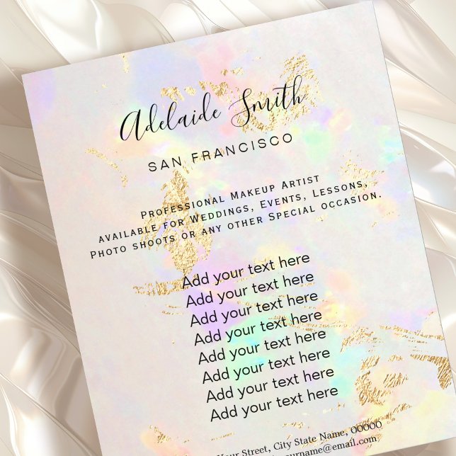 Flyer diseño fotográfico opal (Subido por el creador)