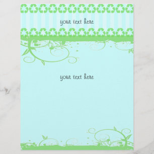 Flyer Diseño Funky Azul y Verde