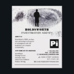 Flyer Diseño ocular privado, investigador de detectives<br><div class="desc">Diseño ocular privado,  viajero de detective privado por la tienda de tarjetas de visita.</div>