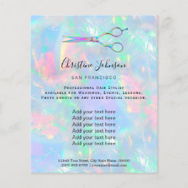 Flyer diseño optativo profesional de peluquería