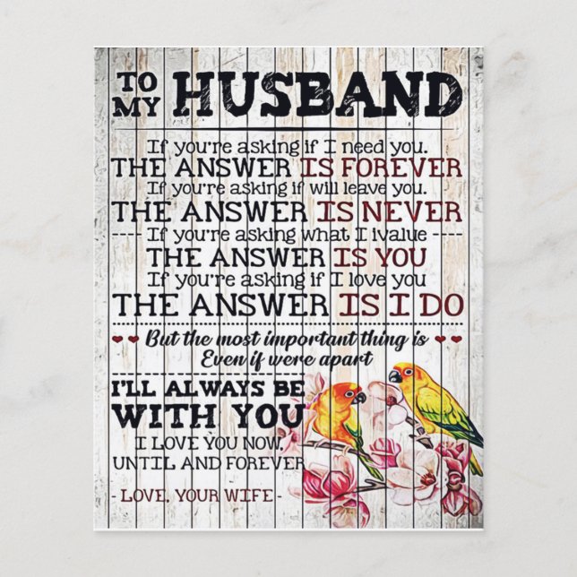 Flyer Diseño para mi marido, regalo de nueva casa (Frente)