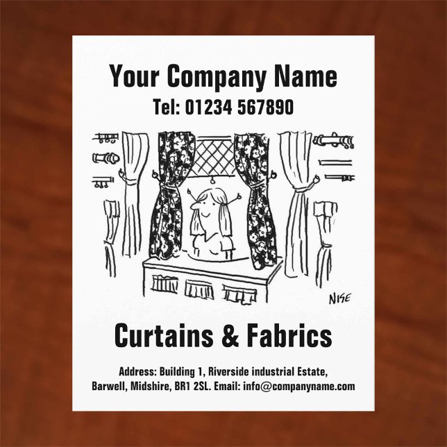 Flyer Diseño Personalizado de cortinas y tejidos (Subido por el creador)