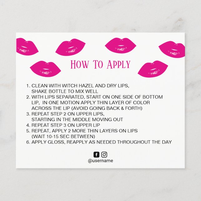 Flyer Distribuidor de Lipsense Labios Rosados Calientes  (Frente)