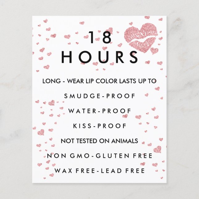 Flyer Distribuidor de maquillaje de lápiz labial (Frente)