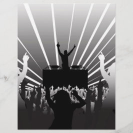 Flyer dj-alb-negru-cu-fete