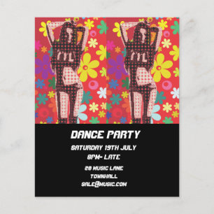 Flyer DJ Dance Fiesta Nightclub retro
