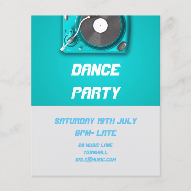 Flyer DJ Dance Fiesta Retro Nightclub (Frente)