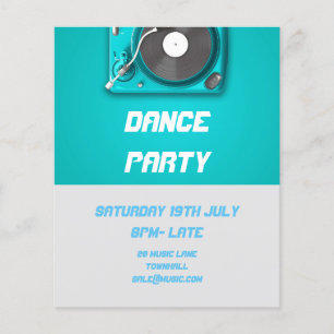 Flyer DJ Dance Fiesta Retro Nightclub