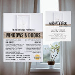 Flyer Doble puerta, Ventana y Puerta Fitter Company<br><div class="desc">Volante publicitario de Double Doors,  Window & Door Fitter Company por The Business Card Store.</div>