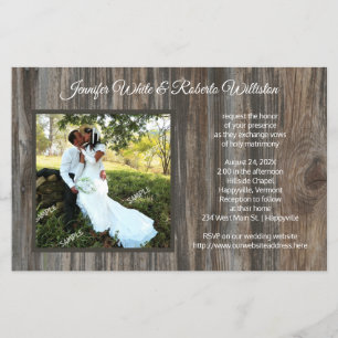Flyer Documento de presupuesto de invitaciones a bodas d