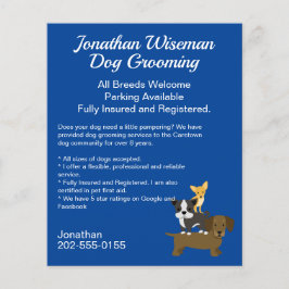 Flyer Dog Grooming Salon Business