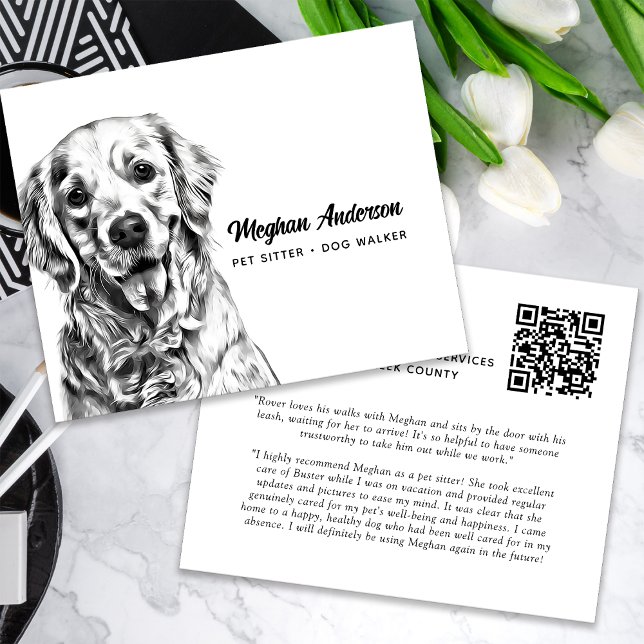 Flyer Dog Walker Mascota Sitter Labrador Business (Subido por el creador)