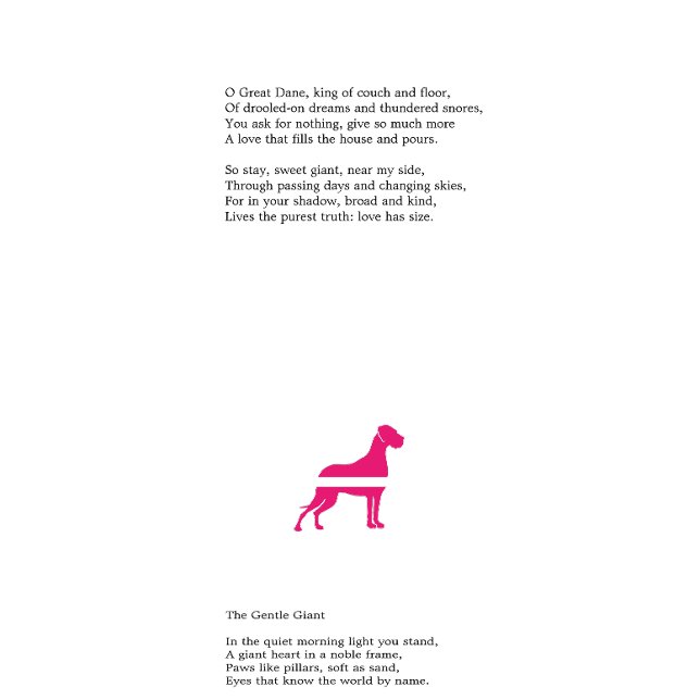 Flyer Dogo Gran Danés splitter  (Subido por el creador)