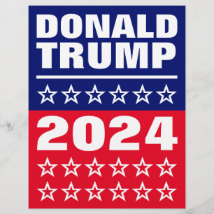 Flyer Donald Trump, estadounidense elecciones presidenci