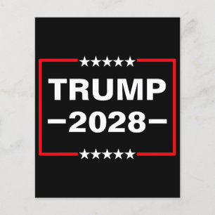Flyer Donald Trump, presidente de 2028