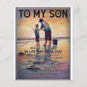 Flyer Donde Sea Que Viajes, Papá Pescador De Vida A Hijo