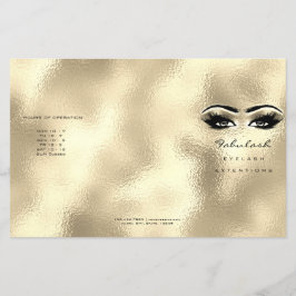 Flyer Dorado Eyes Makeup Eyes Lashes DL 3 Prospecto