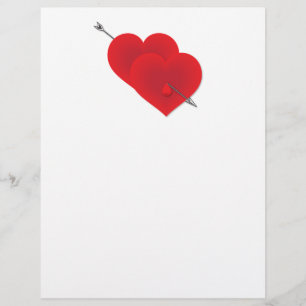Flyer Dos corazones rojos