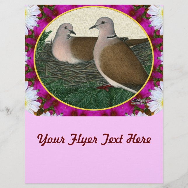Flyer Dove Nest y Flowers (Frente)