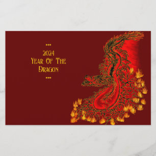 Flyer Dragón De China, 2024 Año Del Dragón