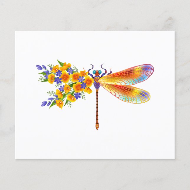 Flyer Dragón de flores amarillas (Frente)