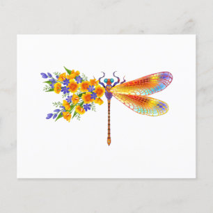 Flyer Dragón de flores amarillas