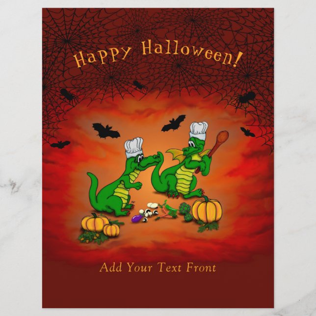Flyer Dragons - Happy Halloween ! Today I will cook (Frente)