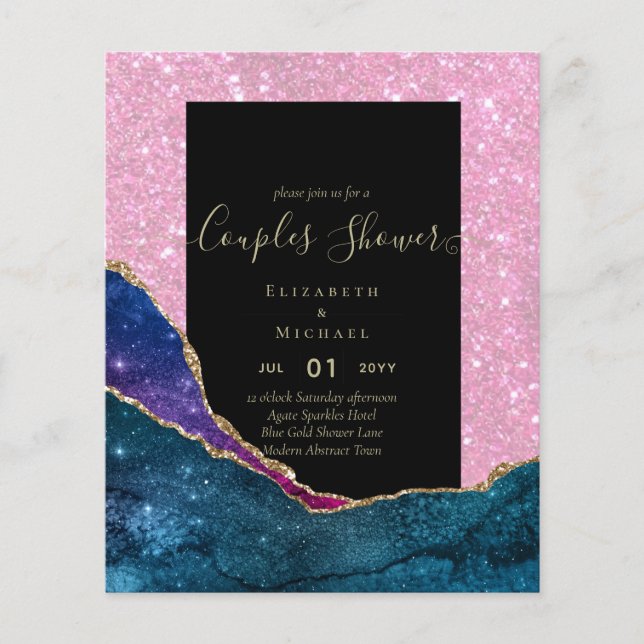 Flyer DUCHA BRIDAL DE LAS Parejas PRESUPUESTARIAS - AGAT (Frente)