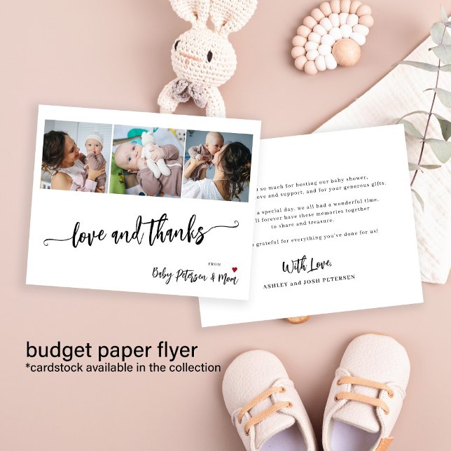 Flyer Ducha de bebé de presupuesto 3 fotos tarjeta de ag (Subido por el creador)