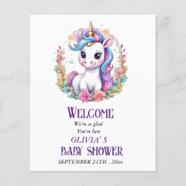 Flyer Ducha de bebé de Unicorn