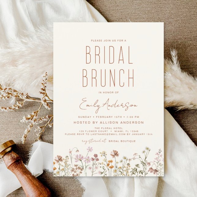 Flyer Ducha de Brunch nupcial barata (Subido por el creador)