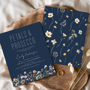 Flyer Ducha de Novia con Pétalos de Flores Silvestres y 