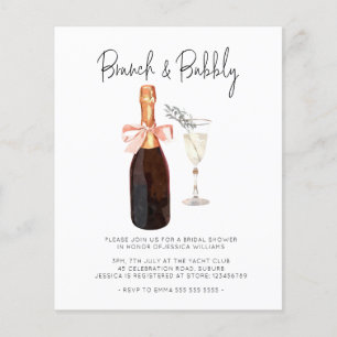 Flyer Ducha de novios Bubbly y brunch