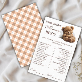Flyer Dulce Oso de Peluche Durmiendo Que Conoce Mejor a