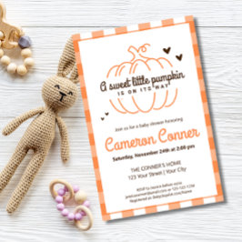 Flyer DULCE PEQUEÑO BUDGET Baby Shower de Otoño de Calab