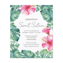 Dulce Presupuestario 16 Acuarela Floral Rosa Tropi