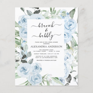 Flyer Duste presupuesto Blue Brunch & Bubbly Bridal Show