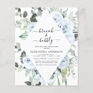 Flyer Duste presupuesto Blue Brunch & Bubbly Bridal Show