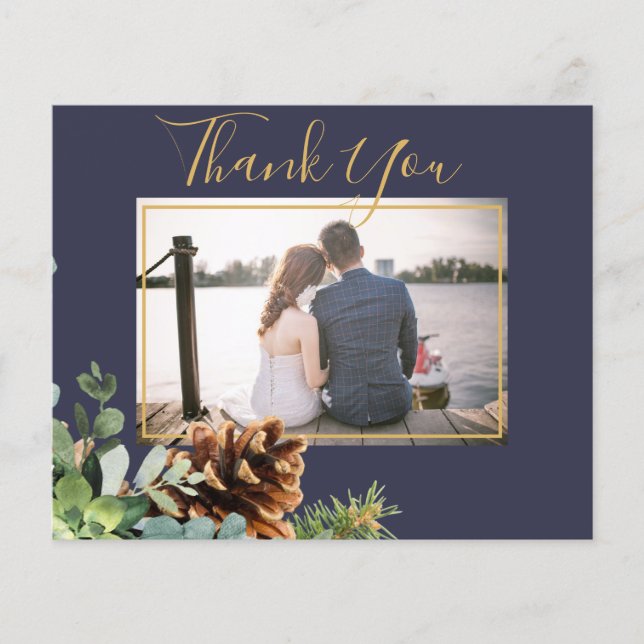 Flyer Dusty Blue Boda Eucalyptus Green Budget (Frente)